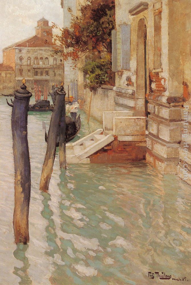 On The Grand Canal, Venice painting - Fritz Thaulow On The Grand Canal, Venice art painting